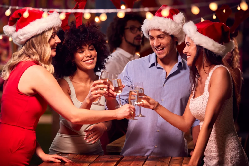 Amigos en Navidad