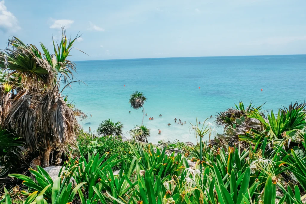 Paisaje paradisiaco de Tulum