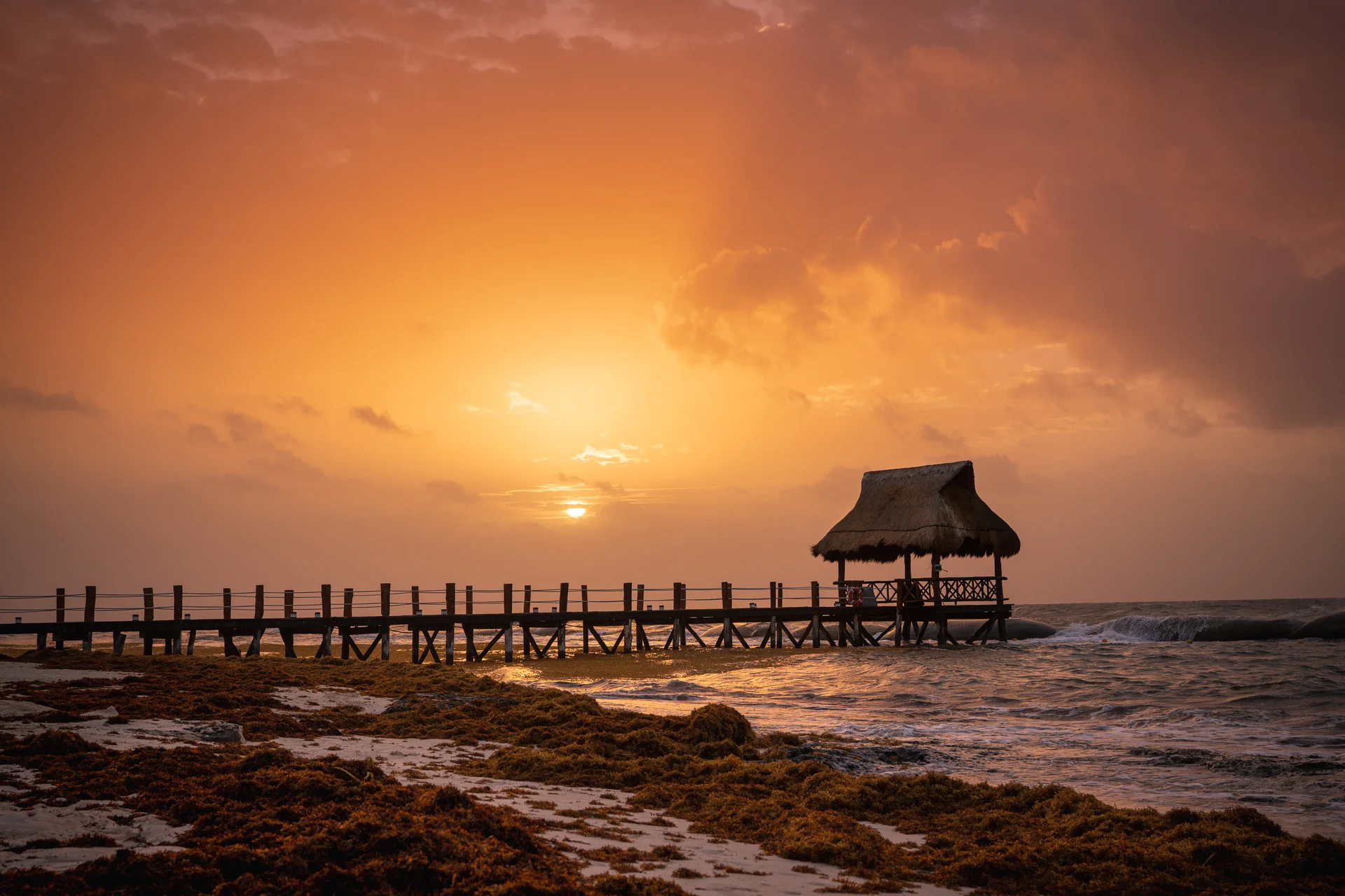 Amanecer en Playa del Carmen